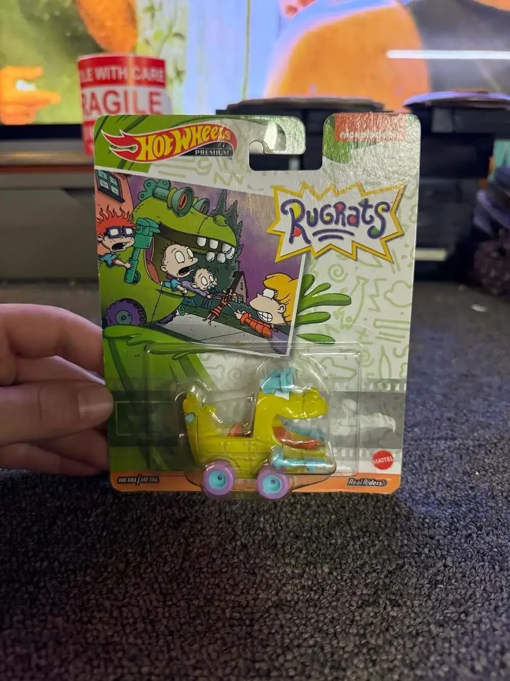 Hot Wheels Premium Nickelodeon Rugrats Reptar Wagon Real Riders